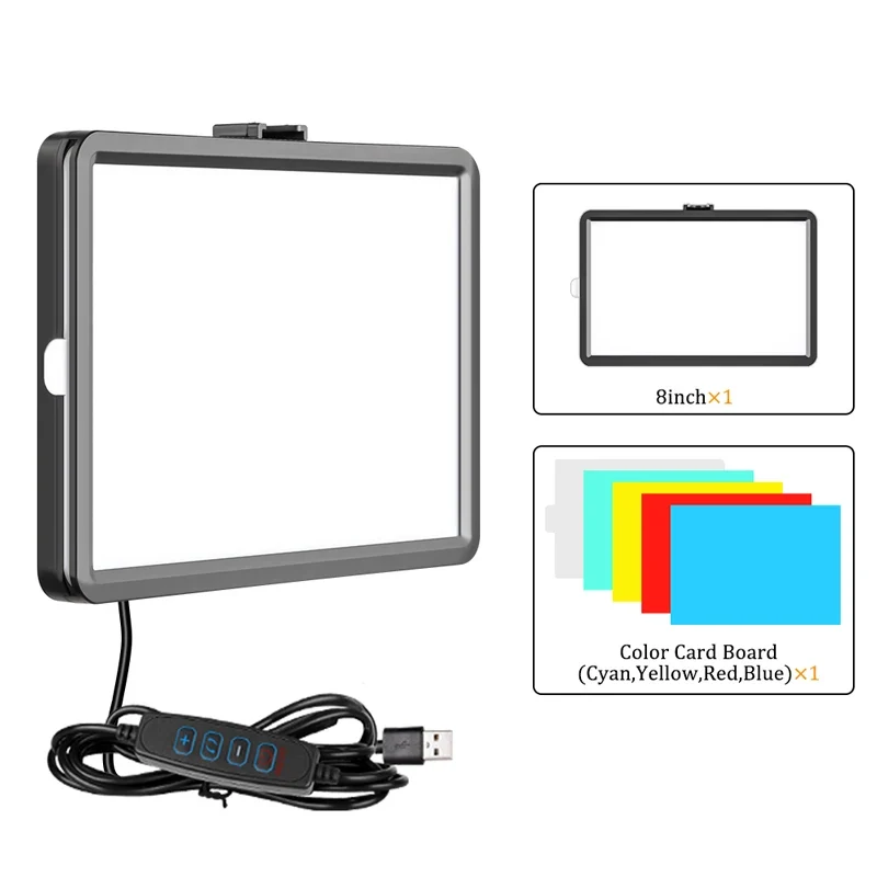 Professional Video Photography LED light for Selfie Dimmable Video Fill Light for Photo Studio Live Fill Lamp With Tripod Stand