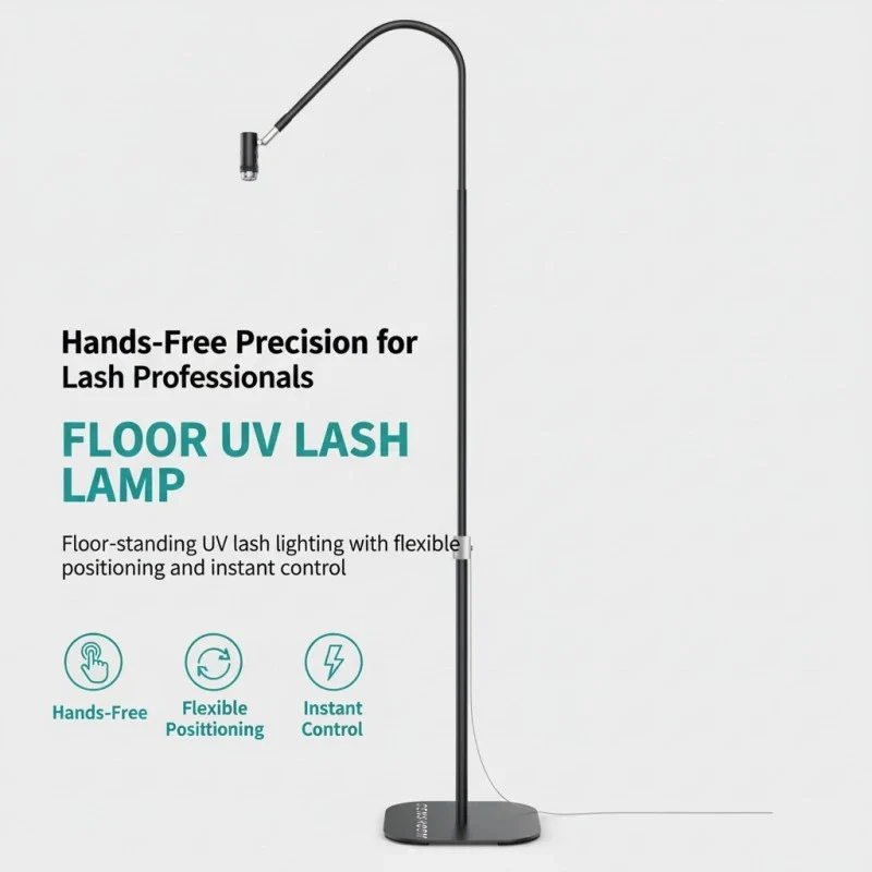 UV Lash Lamp for Eyelashes Extension Eyelash Glue Cure LED Lamp Beauty Polish Gel Fast Dryer Curing Light
