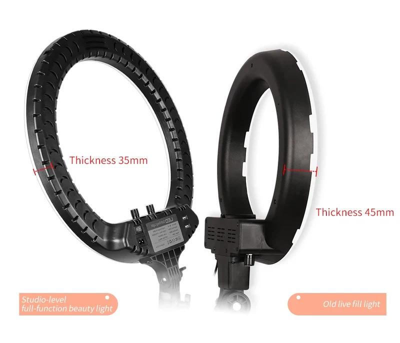 SH Ring Light 18inch Kit 36W 6500K Professional LED Control Stand Phone Holder Tube Bag for Tattoo Lash Extension Barber Light
