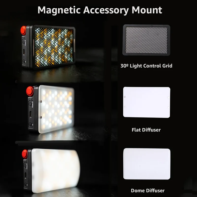 Aputure MC Pro RGBWW LED Light, 2000K-10000K Support Magnetic Attraction IP65 Protection 15 Built-in Light Effects App Control