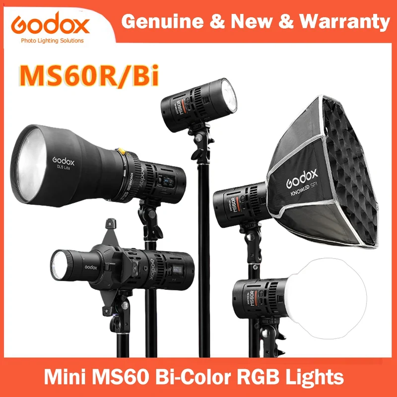 Godox MS60R RGB MS60Bi Bi-Color LED Light For Film, Broadcast & Video Production - KNOWLED Series