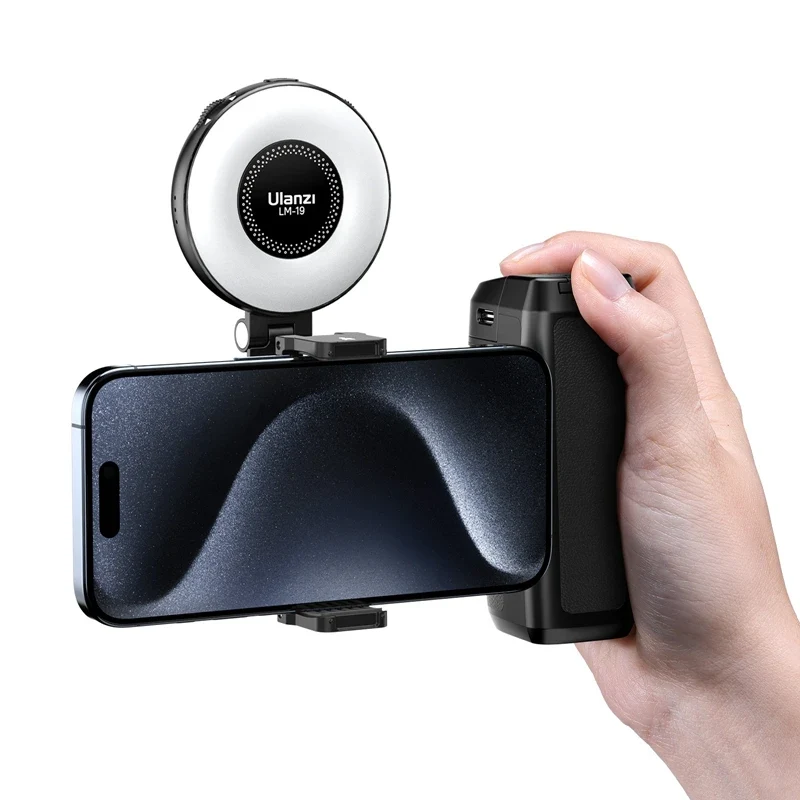 Ulanzi LM19 Bi-color MagSafe Light Phone Stand for iPhone 15 14 13 12 Mini Pro Pro Max for Vlog Live-streaming Photography