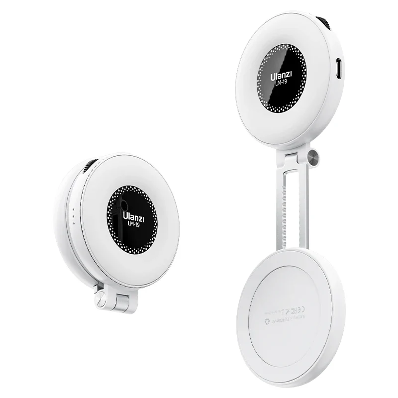 Ulanzi LM19 Bi-color MagSafe Light Phone Stand for iPhone 15 14 13 12 Mini Pro Pro Max for Vlog Live-streaming Photography