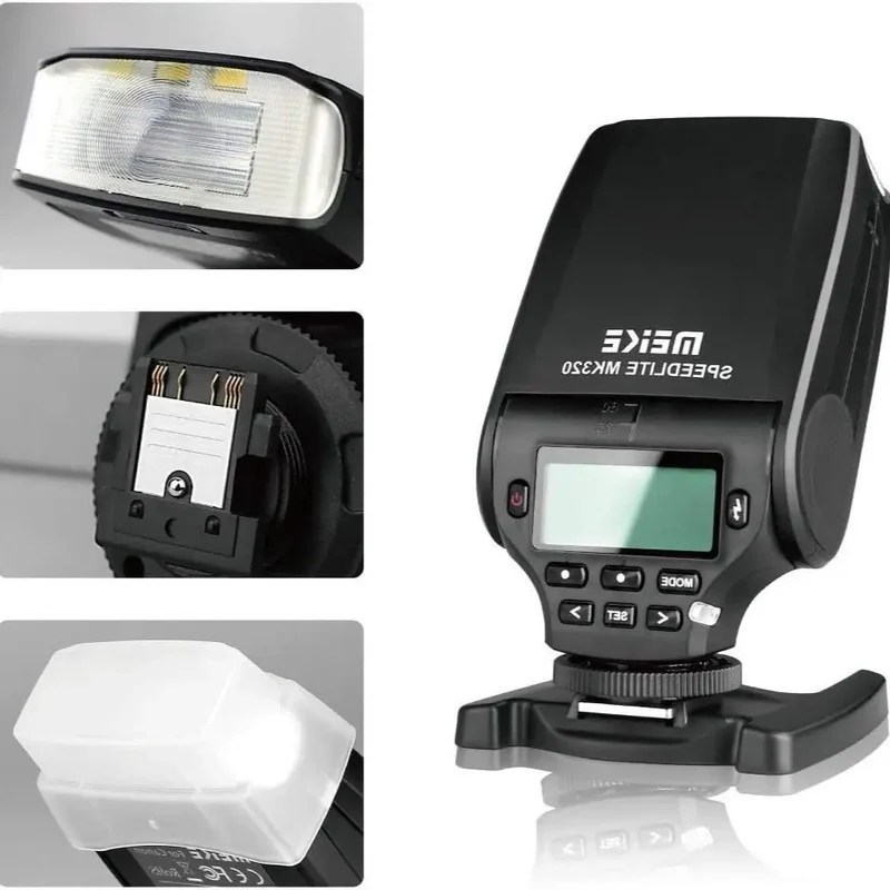 Meike MK320 For Nikon TTL Camera Flash fits Nikon DSLR D600 D610 D700 D750 D810 D800 D3300 D5200 D5300 D5500 D7000 D7100 D7200
