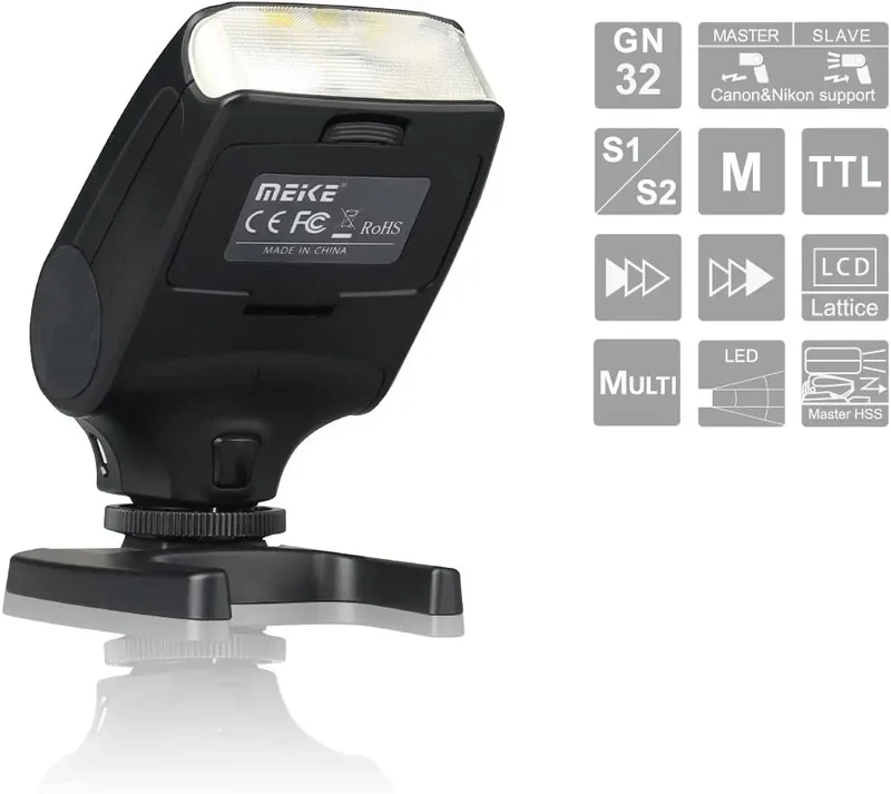 Meike MK320 For Nikon TTL Camera Flash fits Nikon DSLR D600 D610 D700 D750 D810 D800 D3300 D5200 D5300 D5500 D7000 D7100 D7200