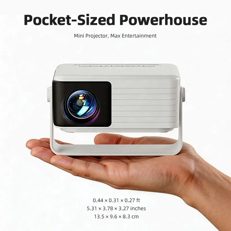 AUN Y3 MINI Projector Home Theater LED Portable 3D Video Smart TV Cinema Game Wired Mirror IPhone For Full HD 4K Video Via HDMI