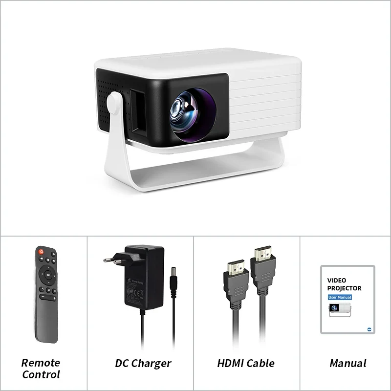 AUN Y3 MINI Projector Home Theater LED Portable 3D Video Smart TV Cinema Game Wired Mirror IPhone For Full HD 4K Video Via HDMI