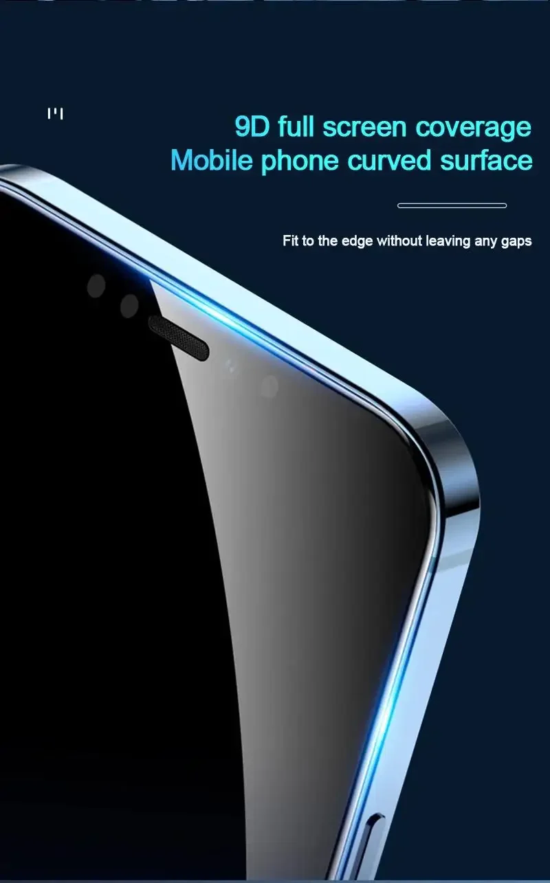 1-5pcs Anti Spy Screen Protector For iPhone17 16 15 14 13 12 11 Xs Pro Max17Air XR Plus mini Tempered Glass Privacy Peep
