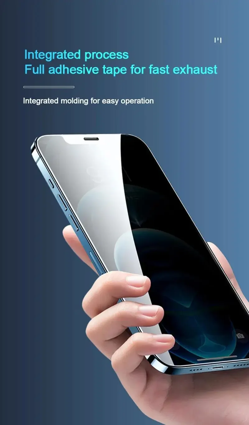 1-5pcs Anti Spy Screen Protector For iPhone17 16 15 14 13 12 11 Xs Pro Max17Air XR Plus mini Tempered Glass Privacy Peep