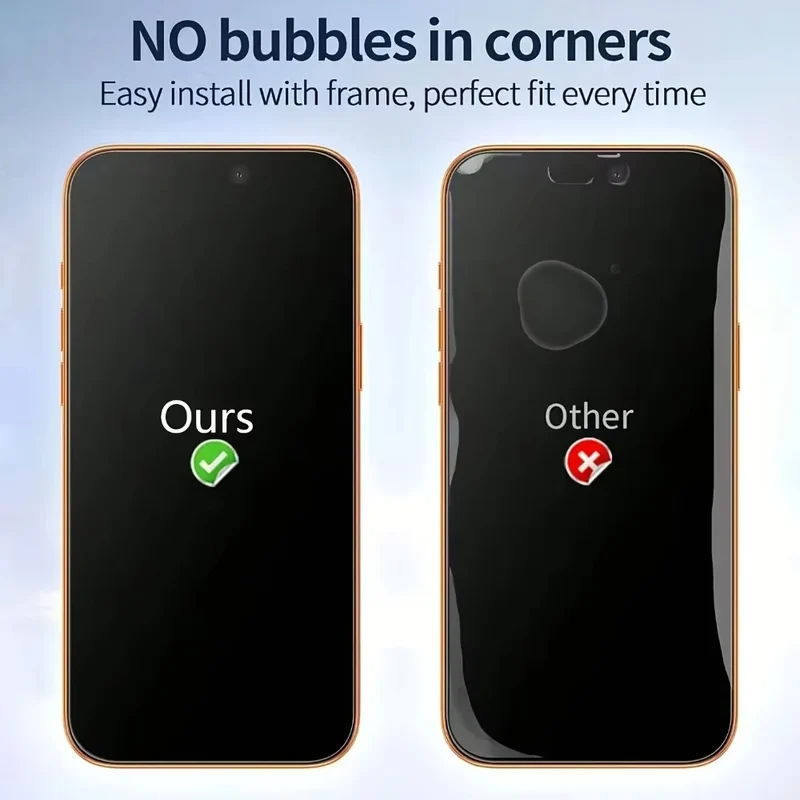 1-3Pcs Full Cover Matte Privacy Glass For iPhone 17 Pro Max 16 15 14 13 12 11 17Air 16e XS Max 7 8 Anti-Peeping Screen Protector