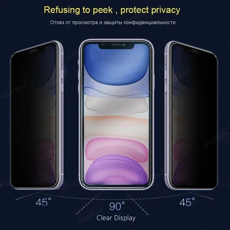 4Pcs For iPhone 16e Glass iPhone 16e Tempered Glass Privacy Anti-Spy HD 9H Cover Phone Screen Protector For iPhone 16e iPhone16e