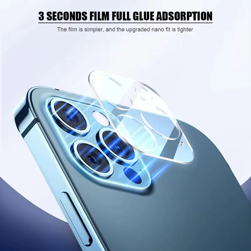 8IN1 4Pcs Anti-Spy Tempered Glass Screen Protector + 4Pcs HD Camera Lens For iPhone 11 12 13 14 15 16 Pro Max 16 Plus 16e Film