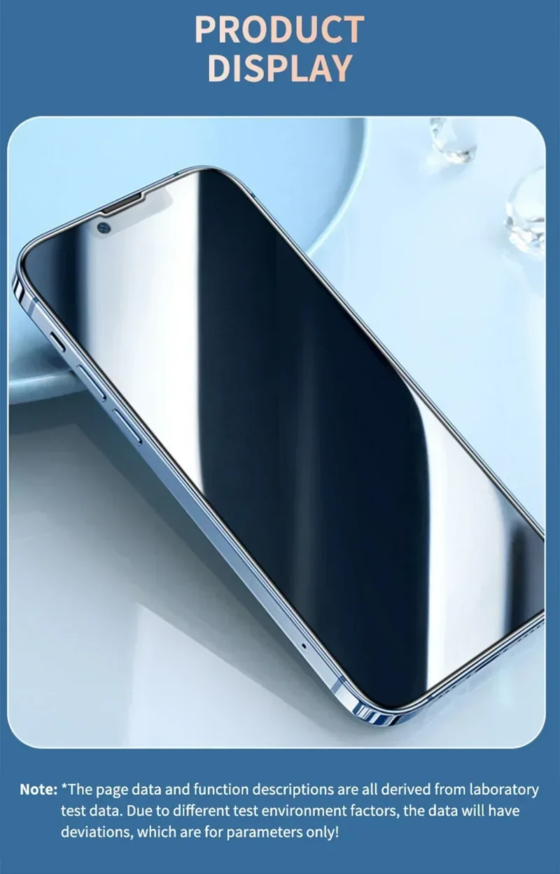8IN1 4Pcs Anti-Spy Tempered Glass Screen Protector + 4Pcs HD Camera Lens For iPhone 11 12 13 14 15 16 Pro Max 16 Plus 16e Film