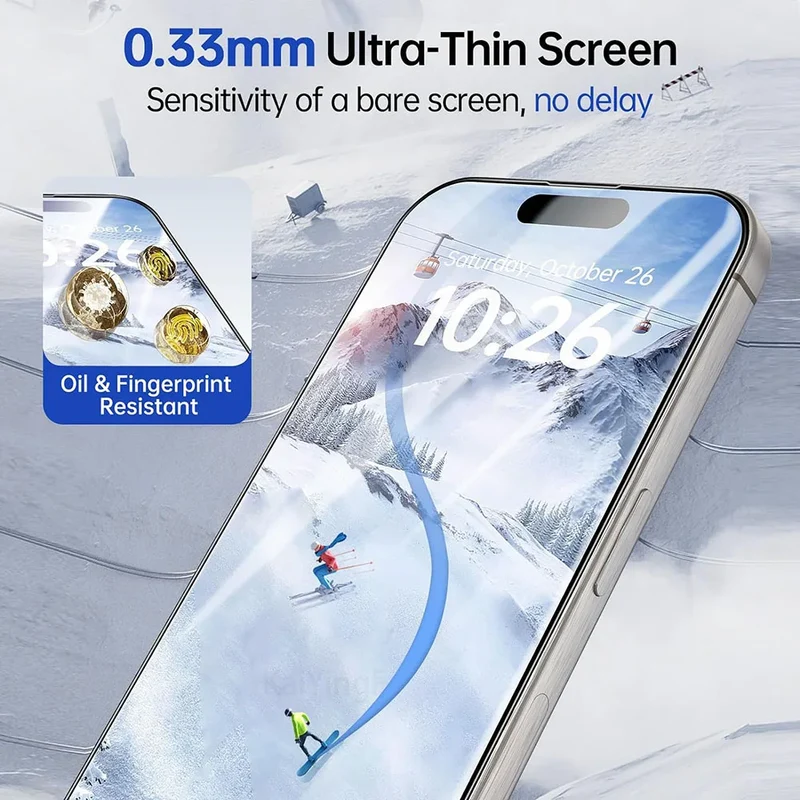 4Pcs Full Cover Tempered Glass For iPhone 16 11 12 13 14 15 Pro Max Anti-Burst Screen Protector For iPhone 7 8 XR XS Max Glass