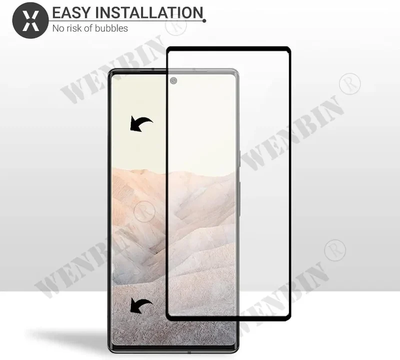 3 Pcs Tempered Glass For Google Pixel 10 9 Pro XL 8 7 6 Pro 7A 6A 5A 4A 3 XL Curved Full Cover Screen Protector