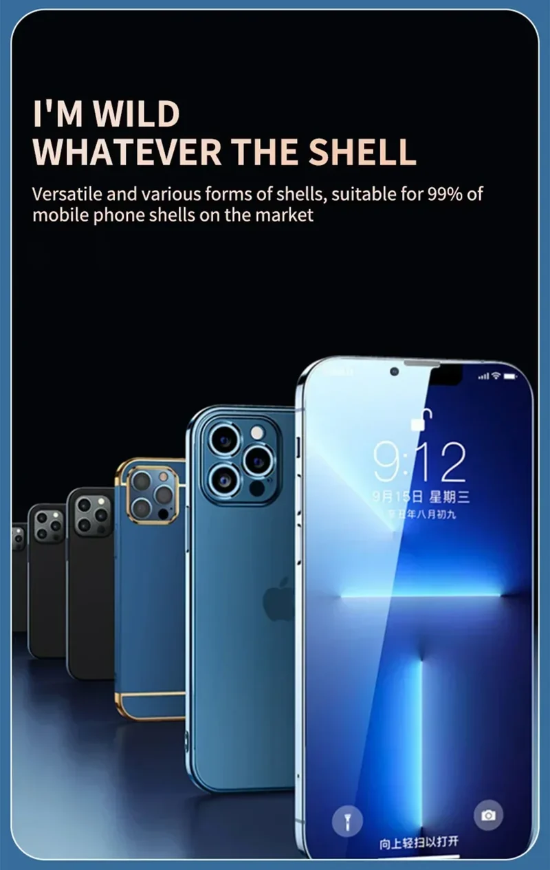 8IN1 4Pcs Anti-Spy Tempered Glass Screen Protector + 4Pcs HD Camera Lens For iPhone 11 12 13 14 15 16 Pro Max 16 Plus 16e Film