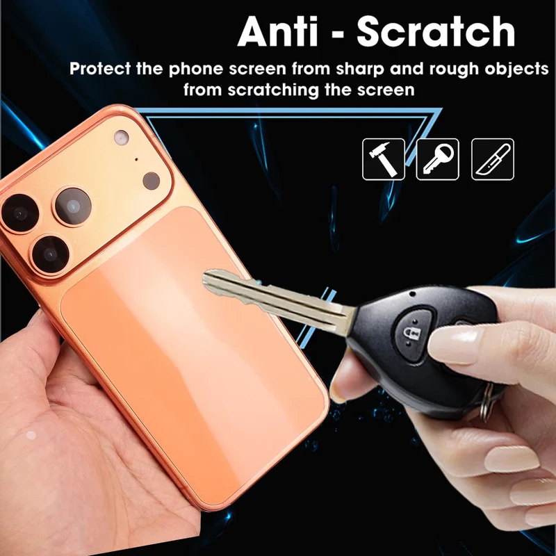 Back Border Full Cover Hydrogel Film For Iphone 17 Pro Max Air Install Tool Soft Matte Rear Screen Protector For Iphone17 17PM