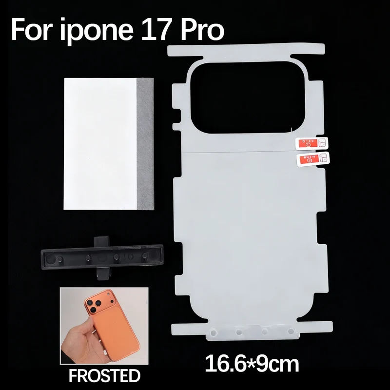 Back Border Full Cover Hydrogel Film For Iphone 17 Pro Max Air Install Tool Soft Matte Rear Screen Protector For Iphone17 17PM