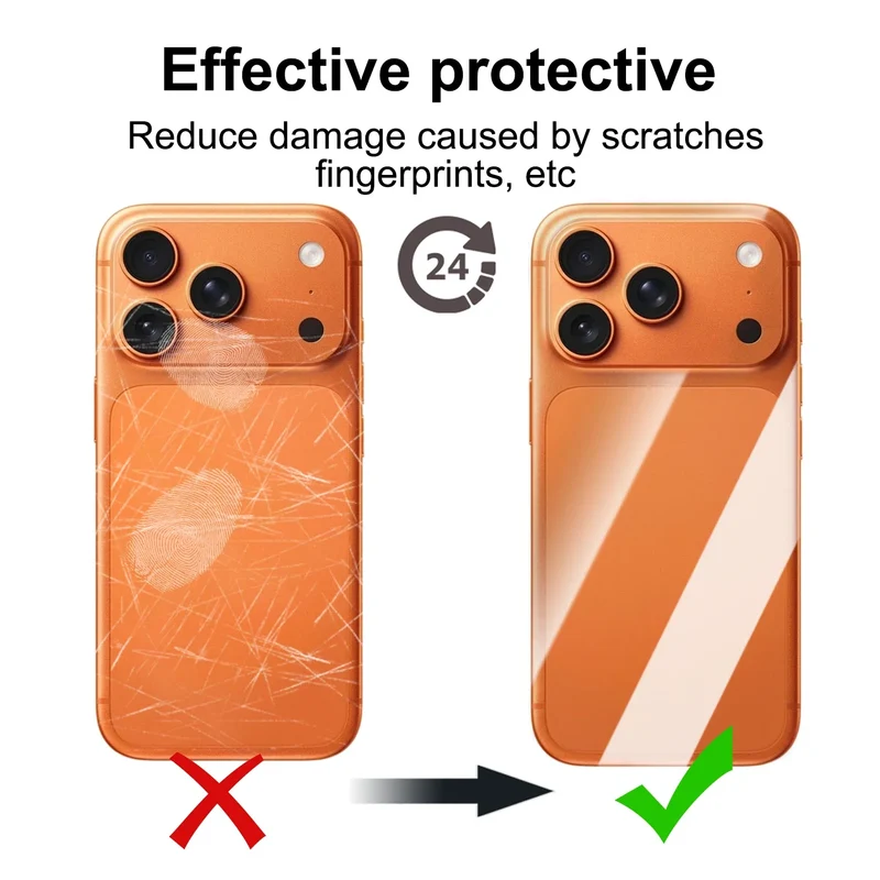 1/2/3Set Clear Soft TPU Hydrogel Back Film For iPhone 17 16 Pro Max 17Air 17Pro 16Pro Back Side Edge Full Cover Wrap Protector