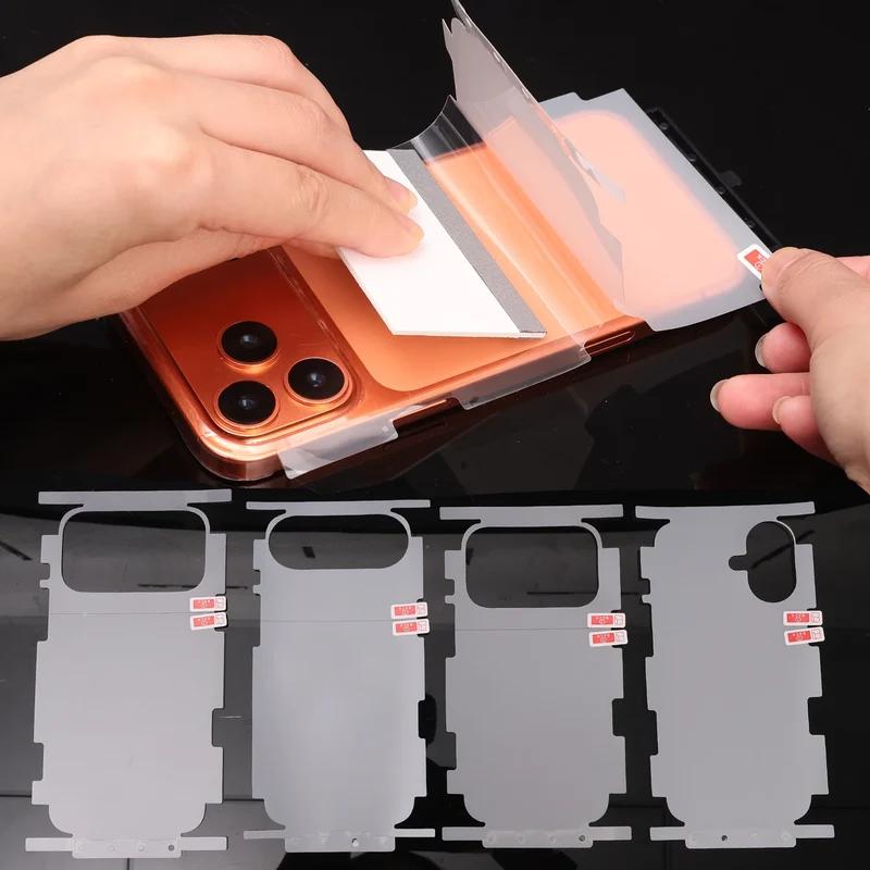 1/2/3Set Clear Soft TPU Hydrogel Back Film For iPhone 17 16 Pro Max 17Air 17Pro 16Pro Back Side Edge Full Cover Wrap Protector