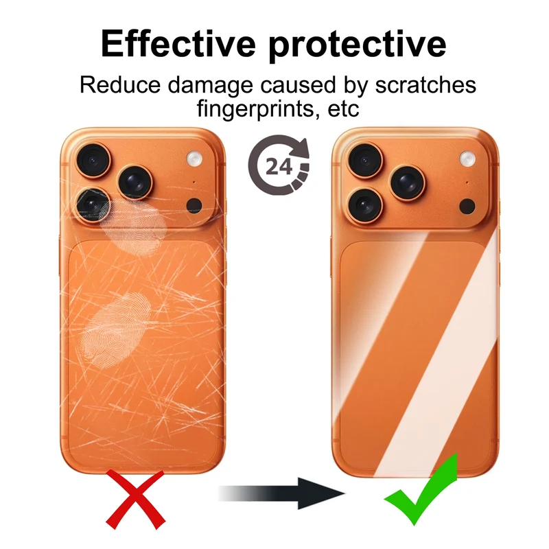 1/2/3Set Clear Soft TPU Hydrogel Back Film For iPhone 17 16 Pro Max 17Air 17Pro 16Pro Back Side Edge Full Cover Wrap Protector