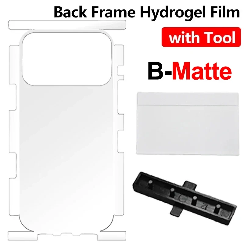 1/2/3Set Clear Soft TPU Hydrogel Back Film For iPhone 17 16 Pro Max 17Air 17Pro 16Pro Back Side Edge Full Cover Wrap Protector