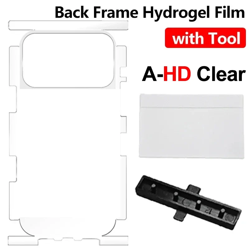 1/2/3Set Clear Soft TPU Hydrogel Back Film For iPhone 17 16 Pro Max 17Air 17Pro 16Pro Back Side Edge Full Cover Wrap Protector