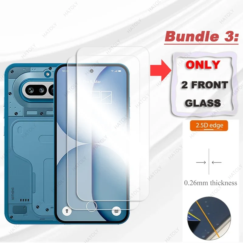 For Nothing Phone 4a Pro Glass Clear HD Protective Film For Nothing Phone 4a Temperd Film Screen Protector Camera Lens Protector