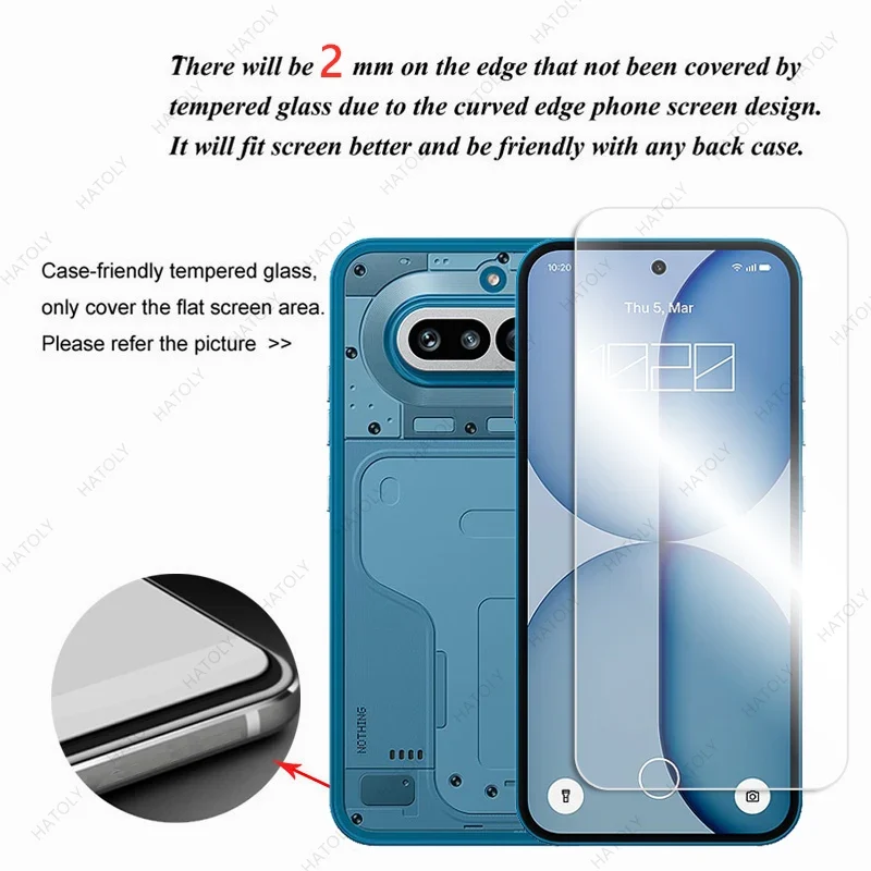 For Nothing Phone 4a Pro Glass Clear HD Protective Film For Nothing Phone 4a Temperd Film Screen Protector Camera Lens Protector