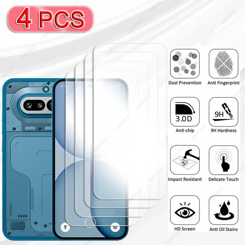 For Nothing Phone 4a Pro Glass Clear HD Protective Film For Nothing Phone 4a Temperd Film Screen Protector Camera Lens Protector