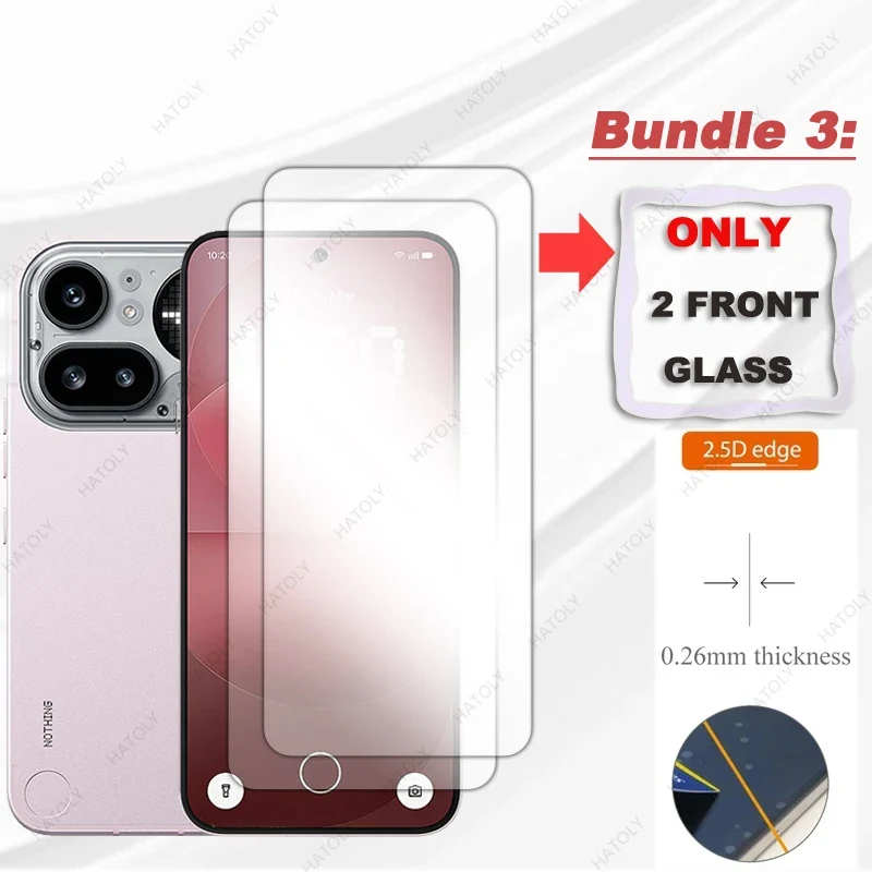 For Nothing Phone 4a Pro Glass Clear HD Protective Film For Nothing Phone 4a Temperd Film Screen Protector Camera Lens Protector