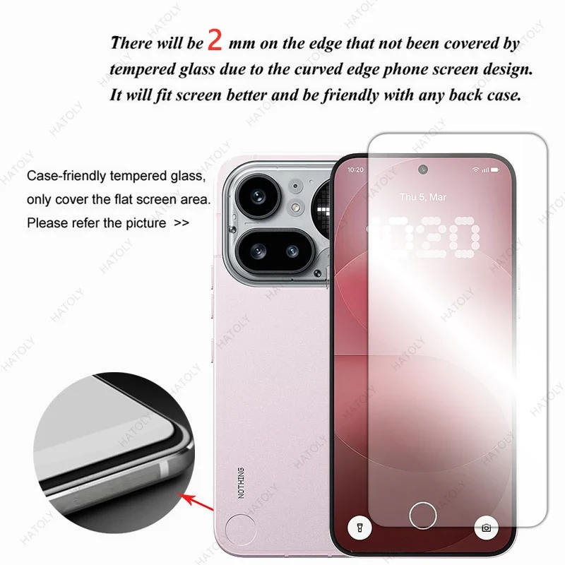 For Nothing Phone 4a Pro Glass Clear HD Protective Film For Nothing Phone 4a Temperd Film Screen Protector Camera Lens Protector