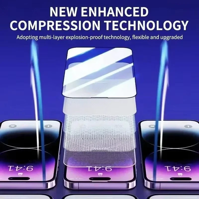 5PCS Privacy Screen Protector for iPhone 17 Pro Max 16 15 14 13 12 11 16e Plus Mini XR Dust Free Install Anti-Spy Tempered Glass
