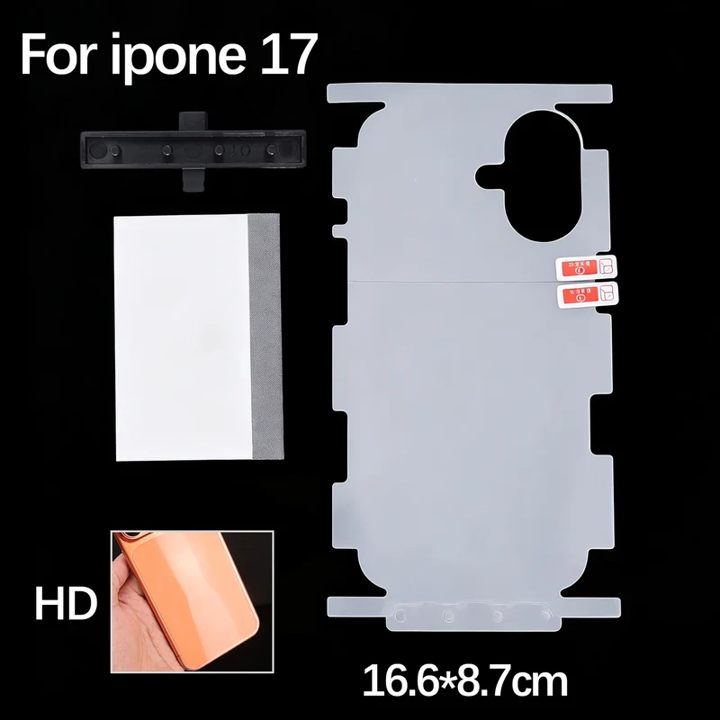 For iPhone 17 Pro Max Air 17Pro 17PM 17Air HD Side Frame Back Full Coverage Protective Film For iPhone17 Border Hydrogel Film