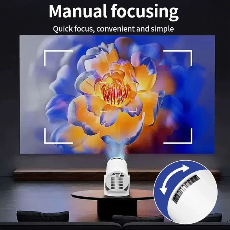 New Projector 4K Android 11 HY300 Wifi6 290ANSI Allwinner H713 BT5.0 1080P 1280*720P Cinema Outdoor Portable Projetors