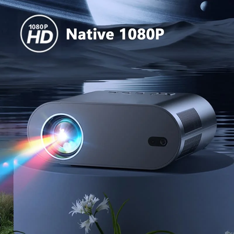2025 Huaweishi L007 4K 1000ANSI Native 1080P Projector Auto Focus Keystone Correction BT5.2 Android 11 WIFI6 Home Cinema