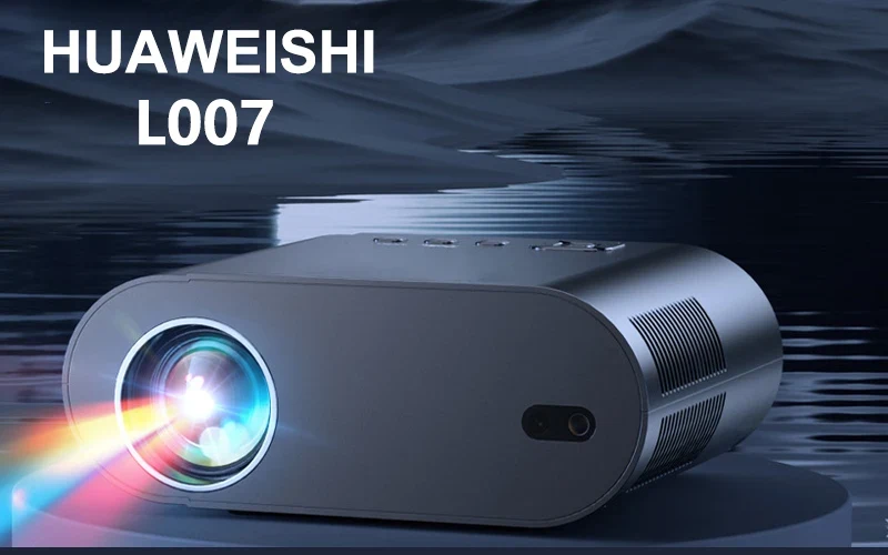 2025 Huaweishi L007 4K 1000ANSI Native 1080P Projector Auto Focus Keystone Correction BT5.2 Android 11 WIFI6 Home Cinema
