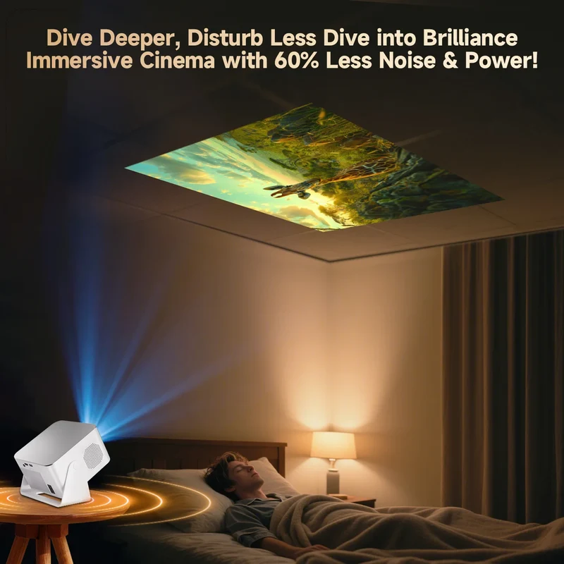 Magcubic Android 14 900ANSI Projector Auto Focus Native 1080P Support 8K With Wifi6 BT5.4 2+16G Portable Movie Outdoor HY350Max