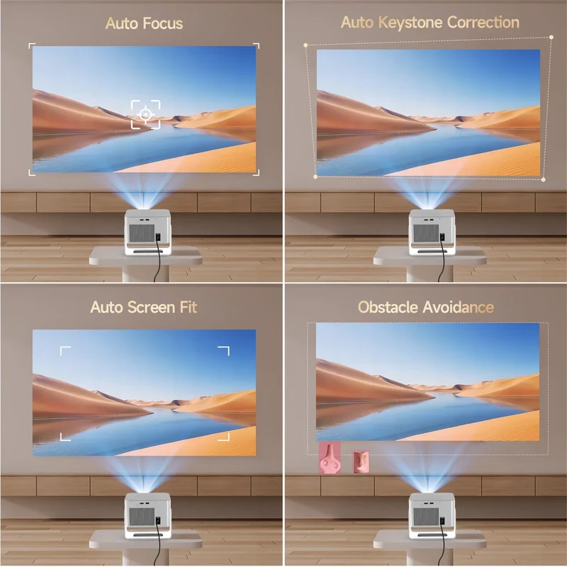 Magcubic Android 14 900ANSI Projector Auto Focus Native 1080P Support 8K With Wifi6 BT5.4 2+16G Portable Movie Outdoor HY350Max