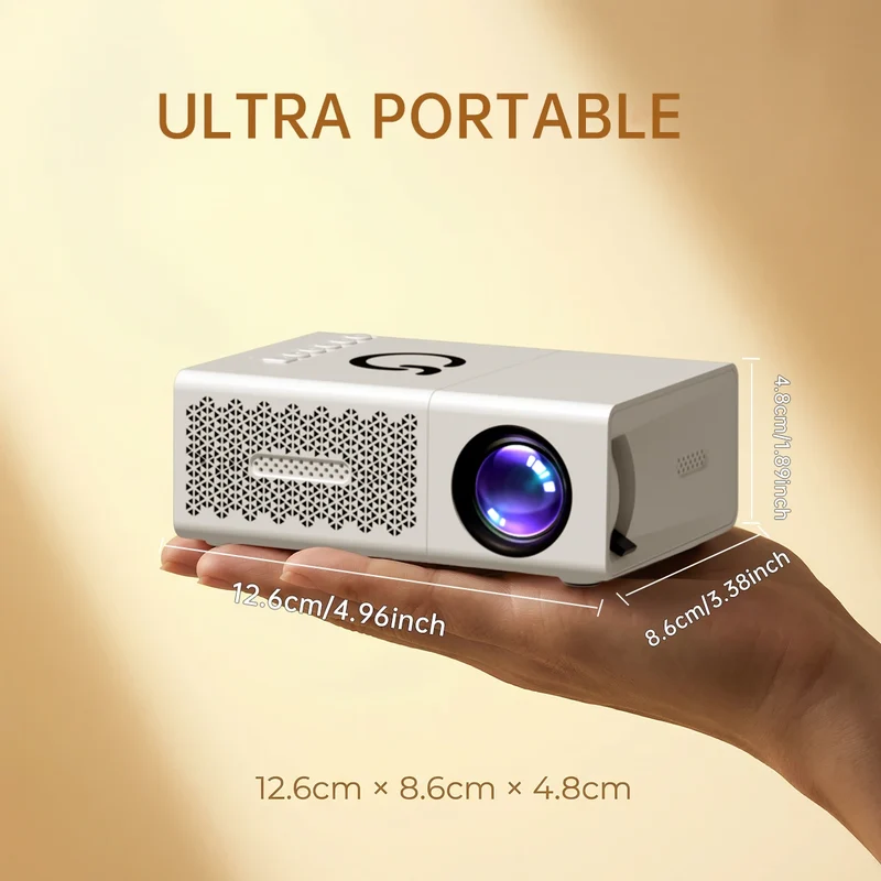 Mini Portable LED Projector | Home Theater & Outdoor Cinema Supports 4K