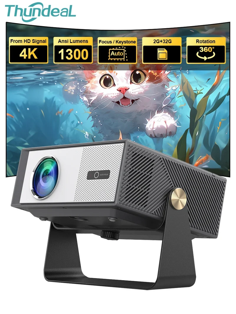 ThundeaL TD95 Max Full HD 4K 2G 32G Wifi Android Smart Beam Projector Home Theater Cinema TD95MAX 3D Image Portable Projector