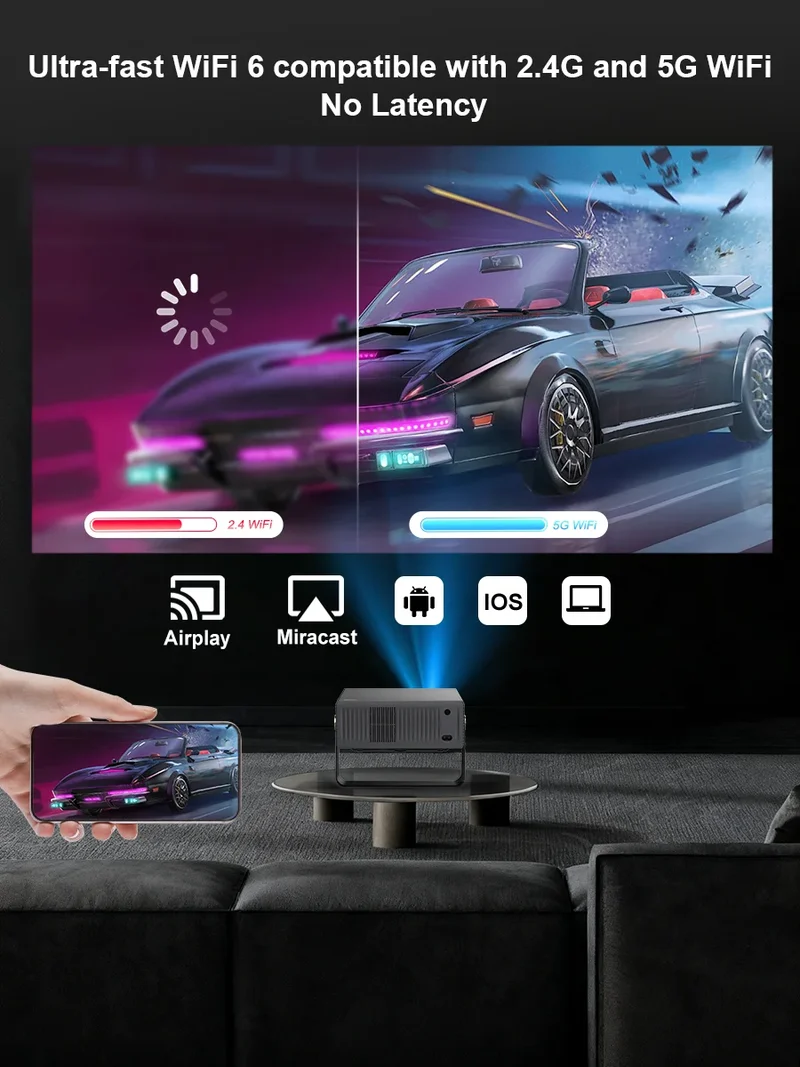 ThundeaL TD95 Max Full HD 4K 2G 32G Wifi Android Smart Beam Projector Home Theater Cinema TD95MAX 3D Image Portable Projector