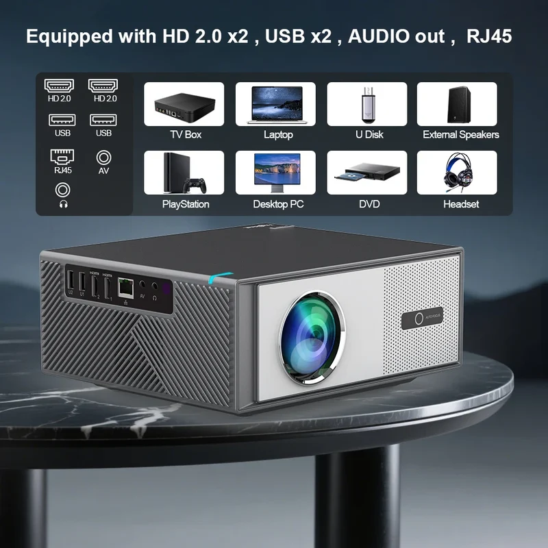 ThundeaL TD95 Max Full HD 4K 2G 32G Wifi Android Smart Beam Projector Home Theater Cinema TD95MAX 3D Image Portable Projector