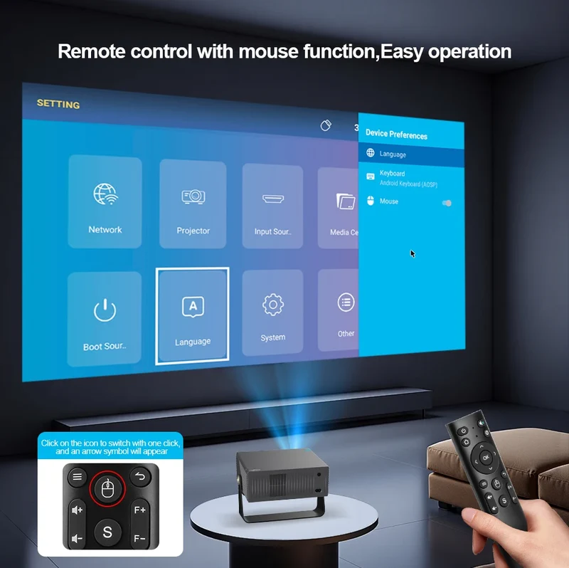 ThundeaL TD95 Max Full HD 4K 2G 32G Wifi Android Smart Beam Projector Home Theater Cinema TD95MAX 3D Image Portable Projector