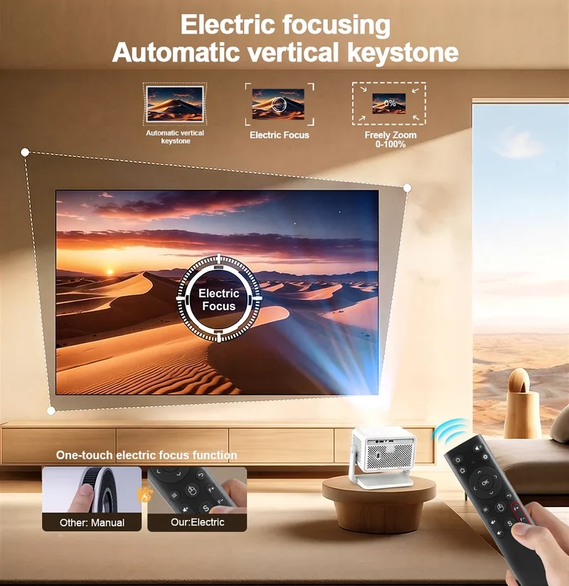 PG370 MAX Full HD 1080p 4K Beam Projector 3D image Wifi Smart TV Home Theater Cinema In A Box PG370MAX Mnini Portable Projector
