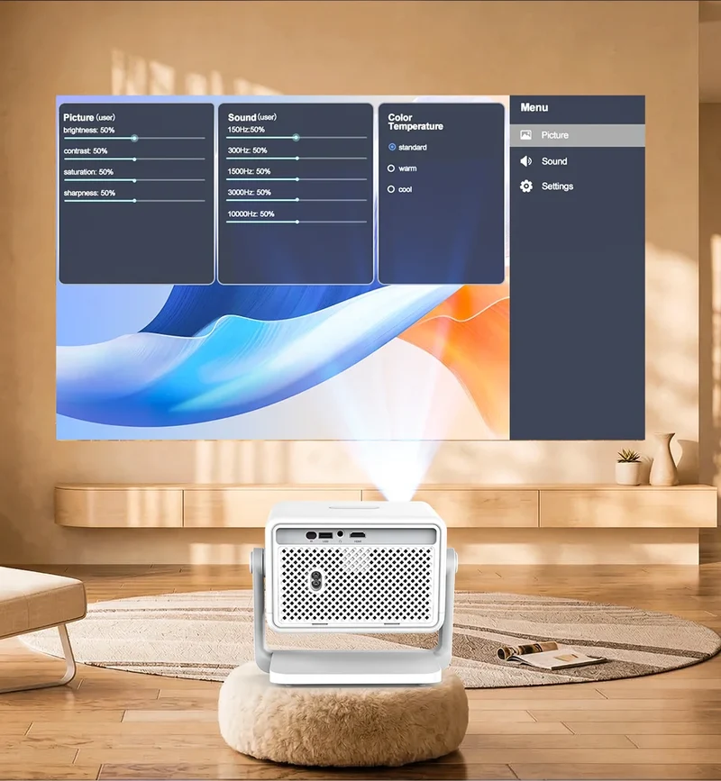 PG370 MAX Full HD 1080p 4K Beam Projector 3D image Wifi Smart TV Home Theater Cinema In A Box PG370MAX Mnini Portable Projector