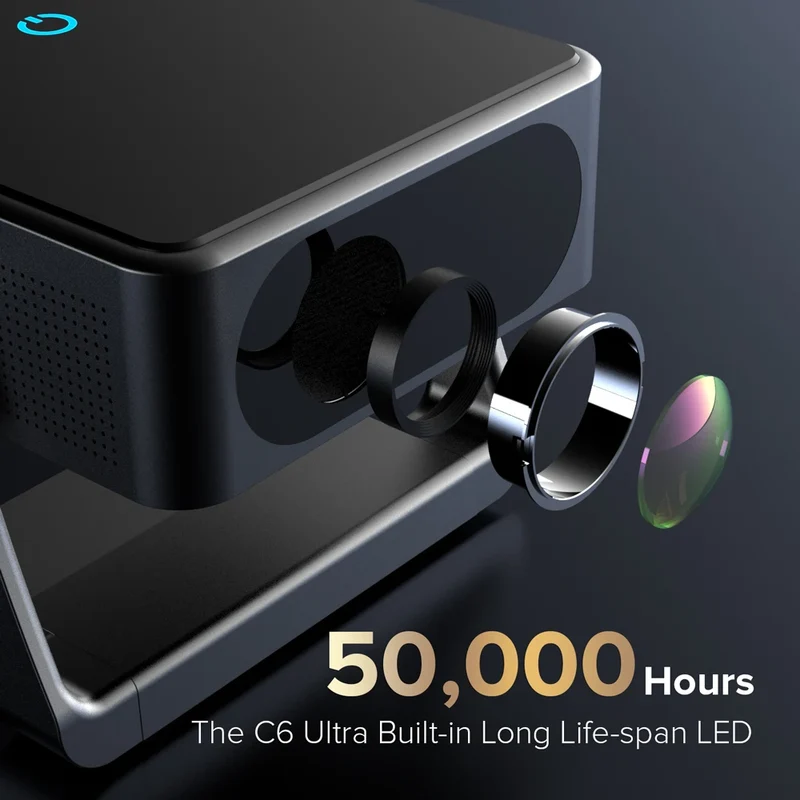 Fintex C6 Ultra Projector 4K FullHD 18000Lumen 1080P HDR10 Proyector 800 ANSI AndroidTV14.0 ASA3.0 AutoFocus Portable Projectors