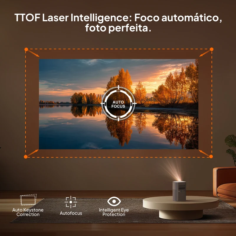 VEVSHAO V30 1080P Portable LED DLP Projector with Built-in Battery Smart Wifi Android System 3D Ready for Home and Outdoor Use