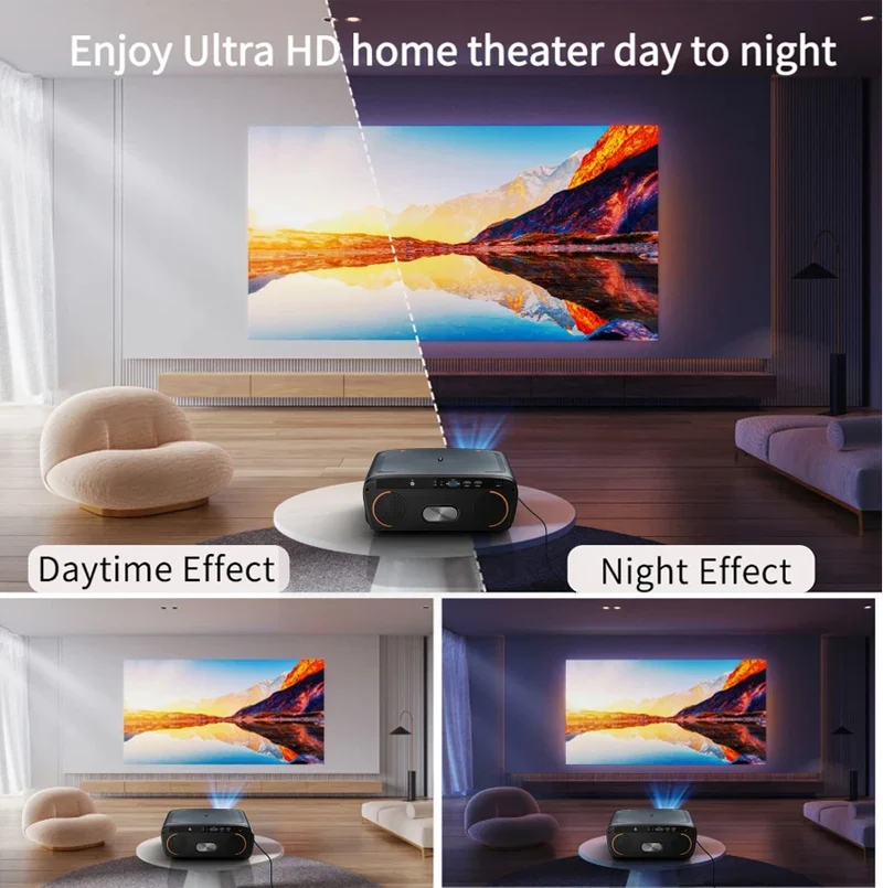 4200 ANSI 4K UHD Projector Smart Android 14 Google TV Video Beamer 2.4G+5G WiFi6 TOF Auto Focus Dual Speaker Home Theater 2026