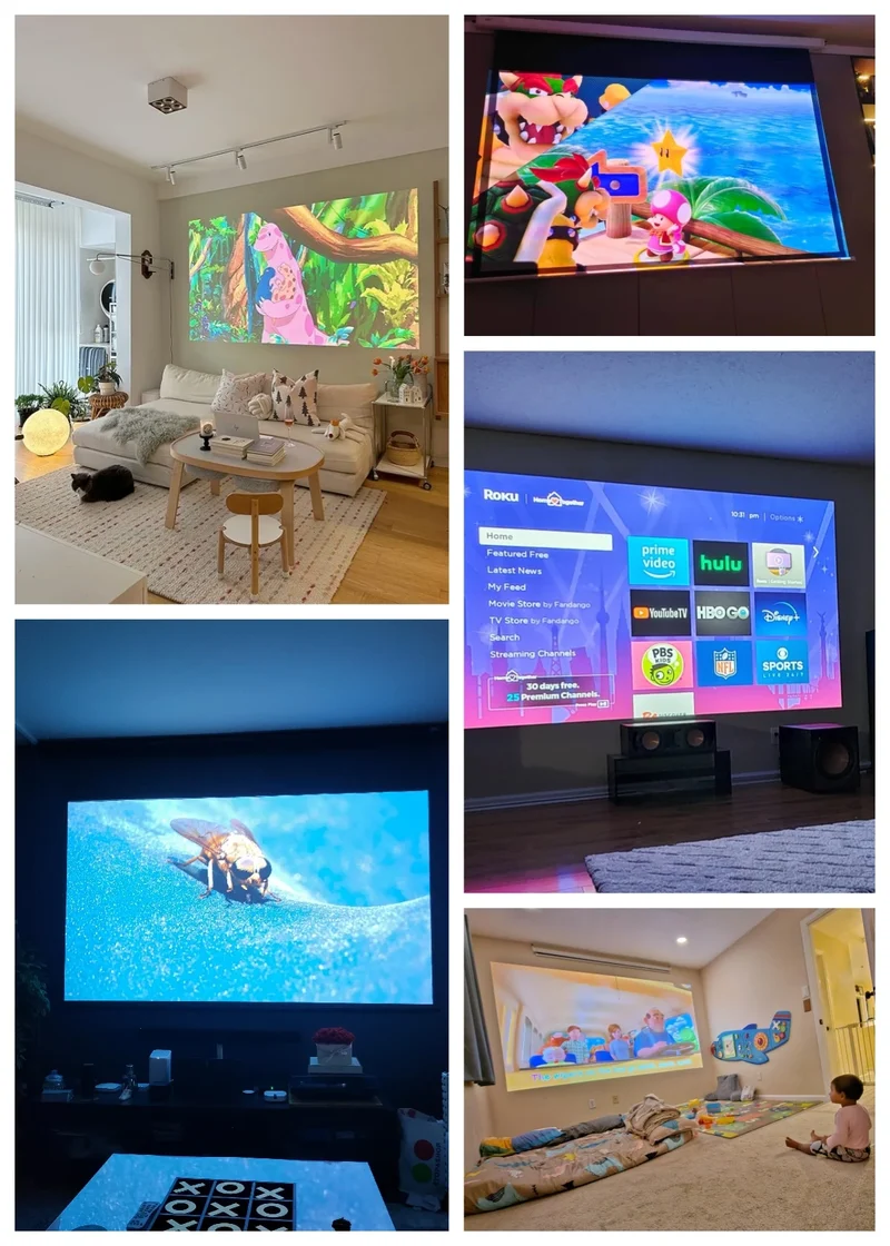 4200 ANSI 4K UHD Projector Smart Android 14 Google TV Video Beamer 2.4G+5G WiFi6 TOF Auto Focus Dual Speaker Home Theater 2026